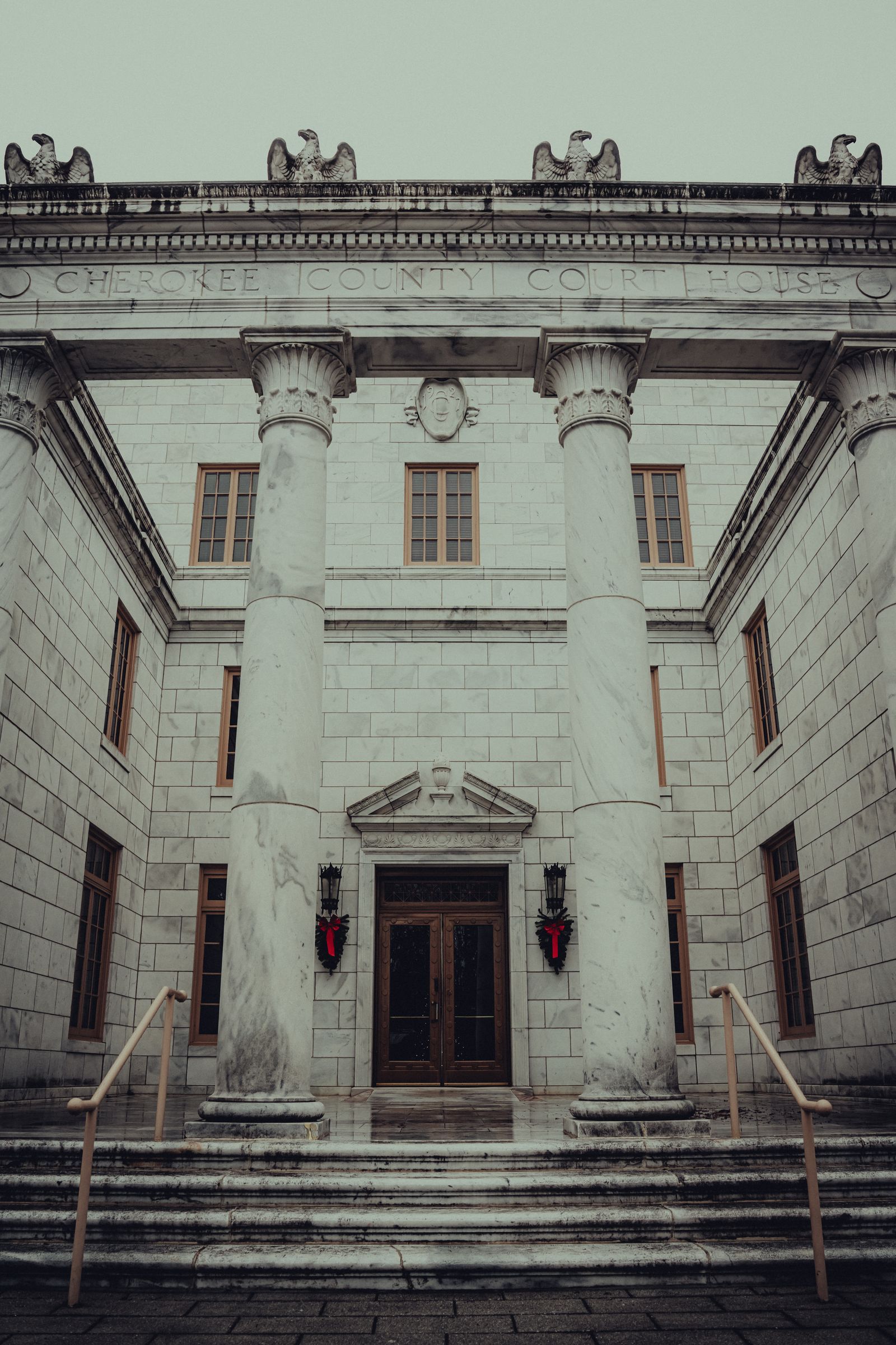 Stately classical courthouse architecture