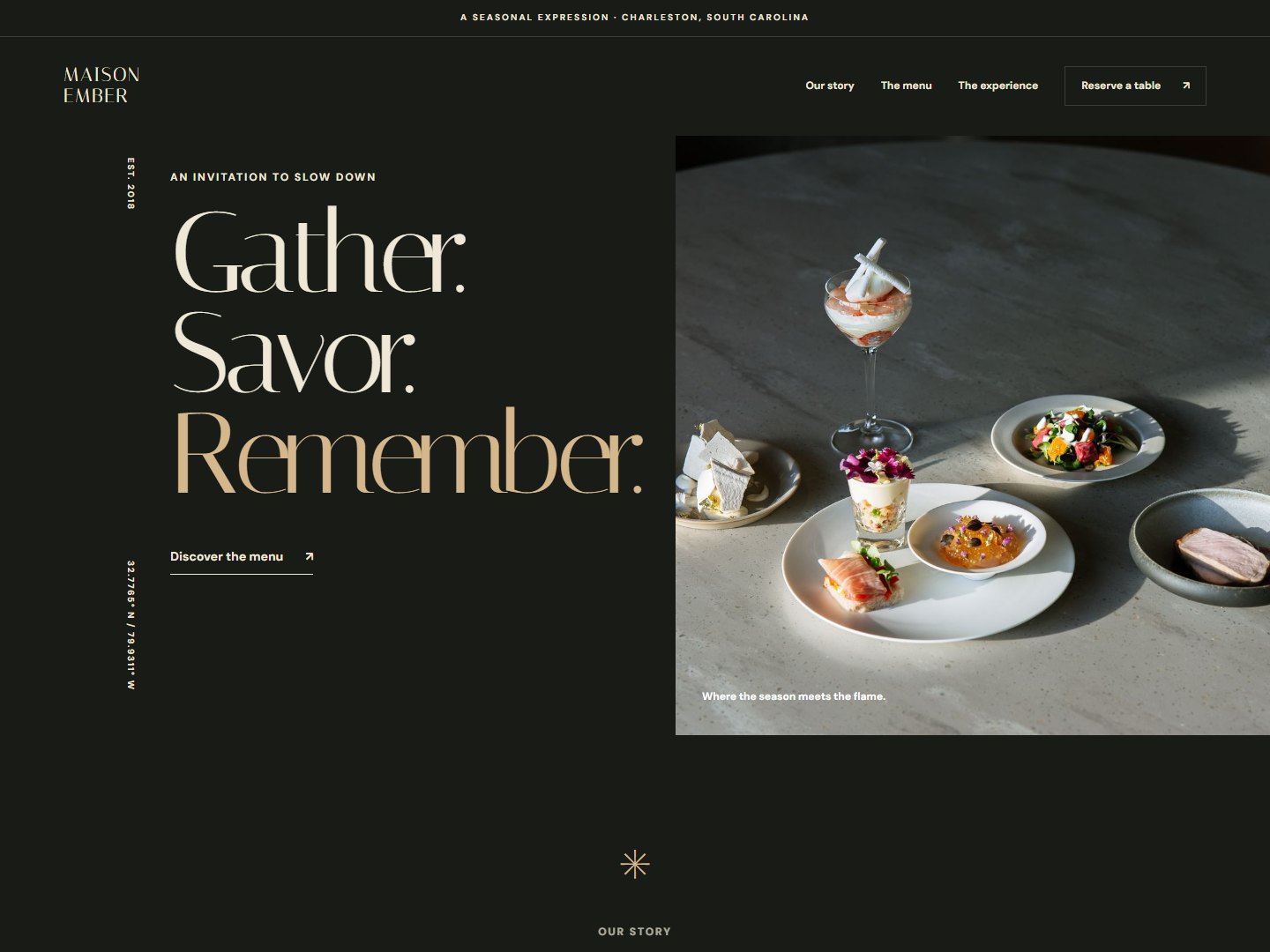 MAISON EMBER website preview
