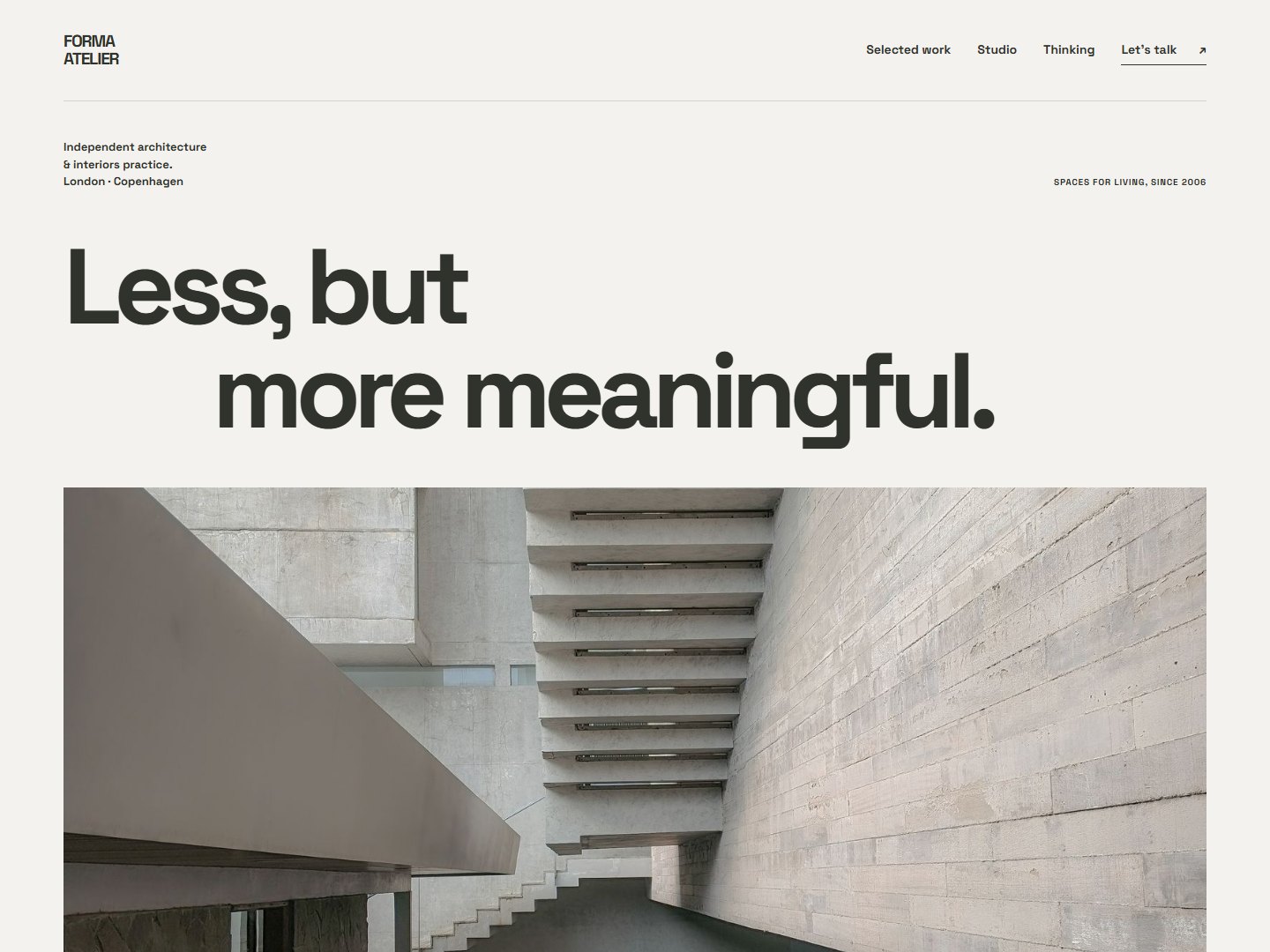 FORMA ATELIER website preview