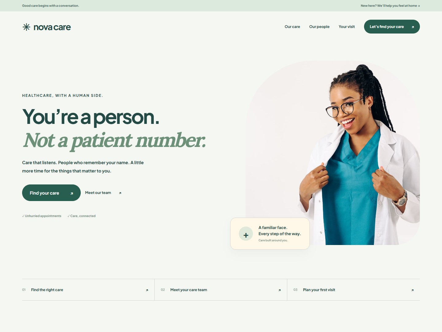 nova care website preview