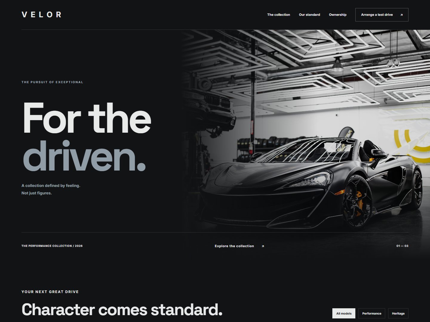VELOR website preview