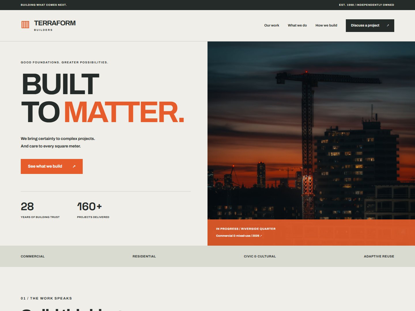 TERRAFORM website preview
