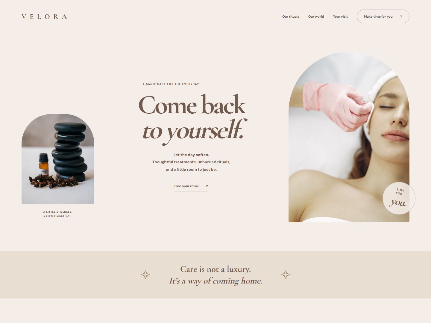 VELORA website preview
